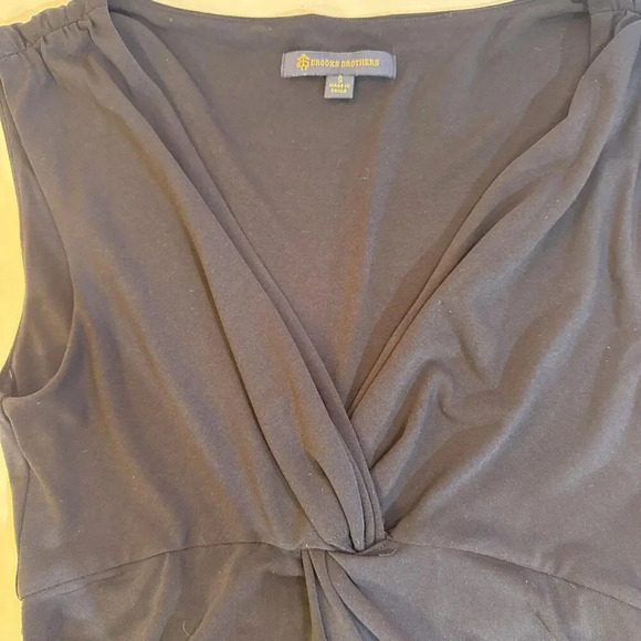 Brooks Brother Navy Business Casual Designer Comfort Stretchy Midi Dress Small - Picture 8 of 15